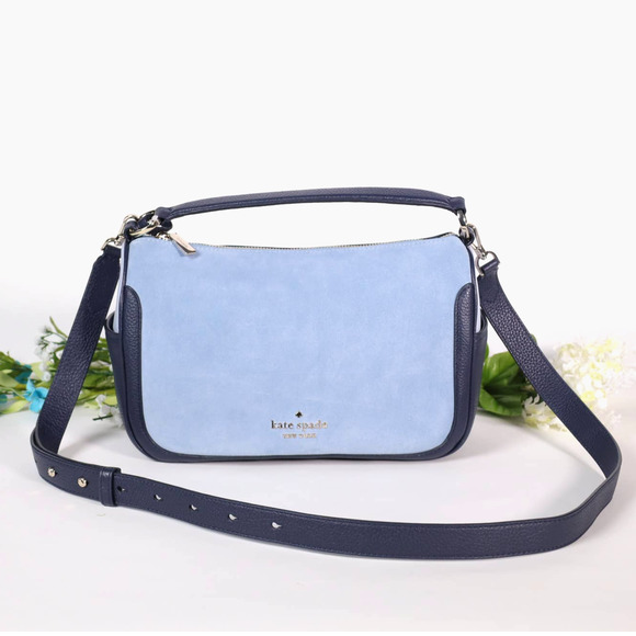 kate spade Handbags - Kate Spade Smoosh Crossbody Bag - Blazer Blue / Mixed Materials - NWT